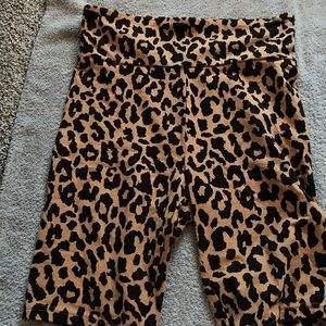 Cheetah Print Biker Shorts